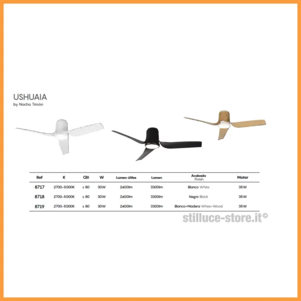 mantra-ushuaia-ventilatore-colori-stilluce-store-bergamo